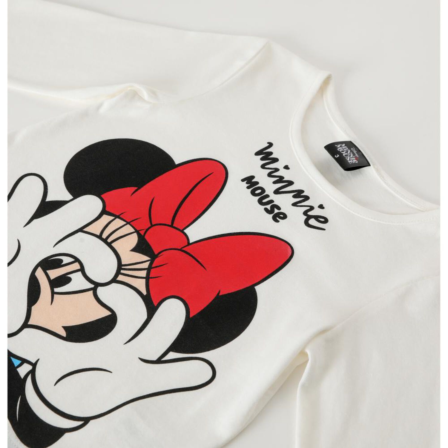 Polera Manga Larga Bebe Ni&ntilde;a Corazon Minnie image number 2.0