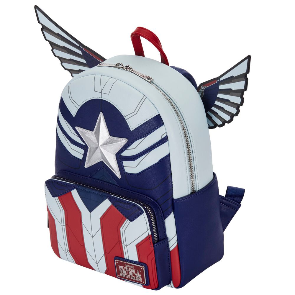 Mochila Loungefly Marvel Falcon Captain America Cosplay image number 2.0