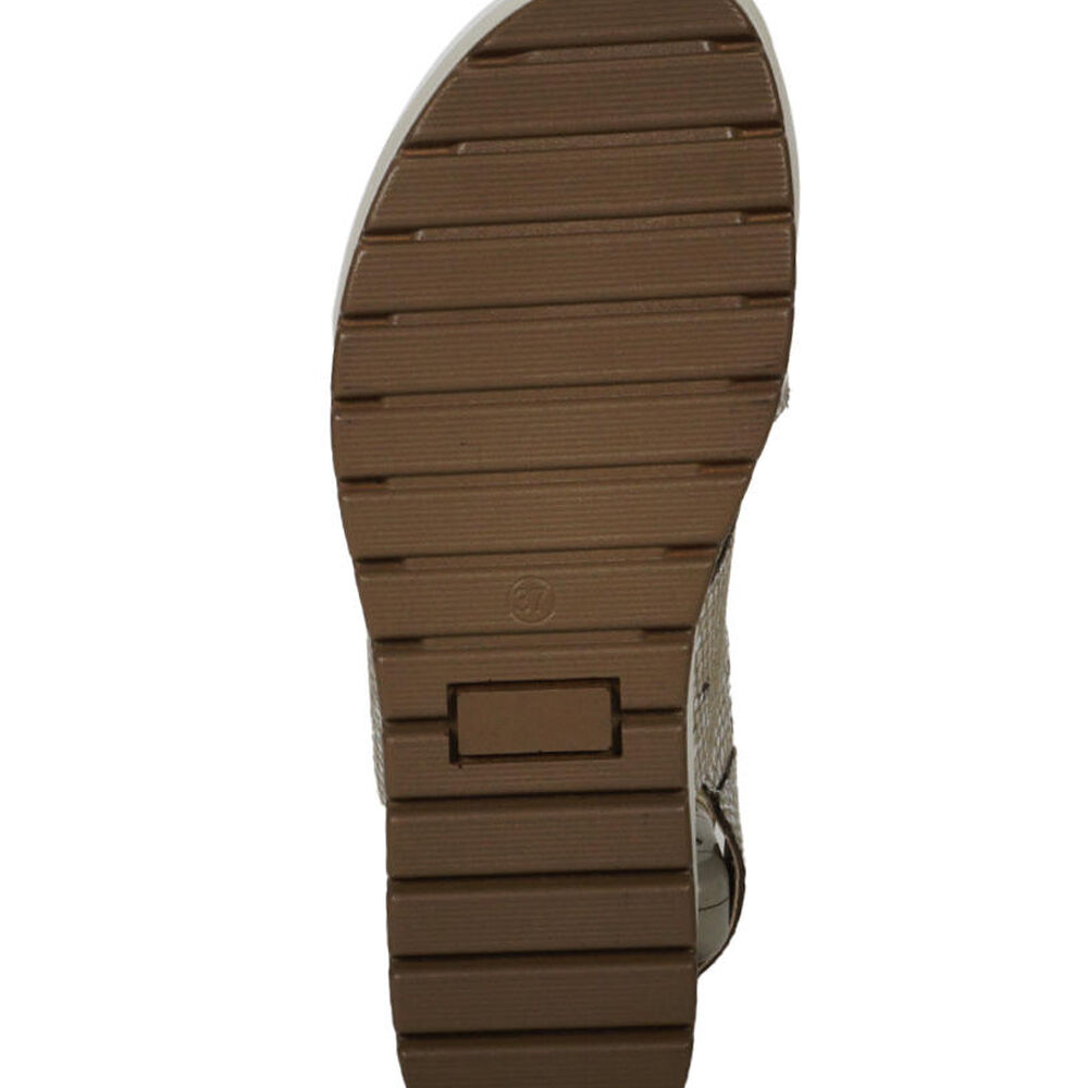 Sandalia Cuero Ebere Beige image number 5.0