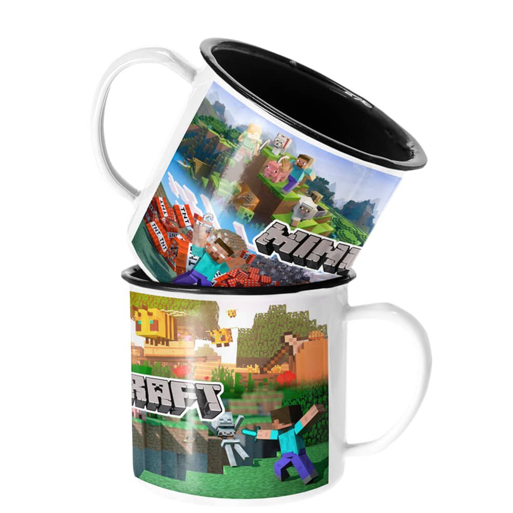 Taza Enlozada Lechera De Minecraft image number 0.0