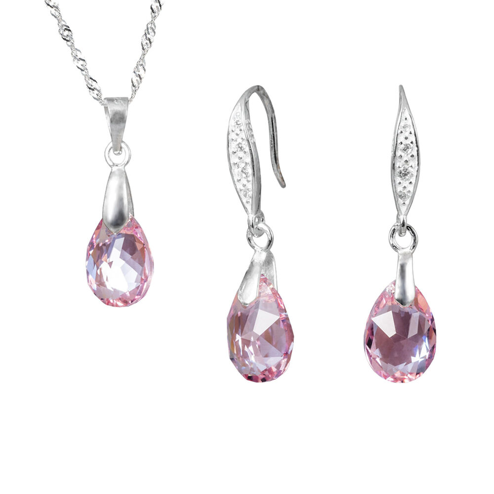 Conjunto Milan Cristales Genuinos Light Rose image number 0.0