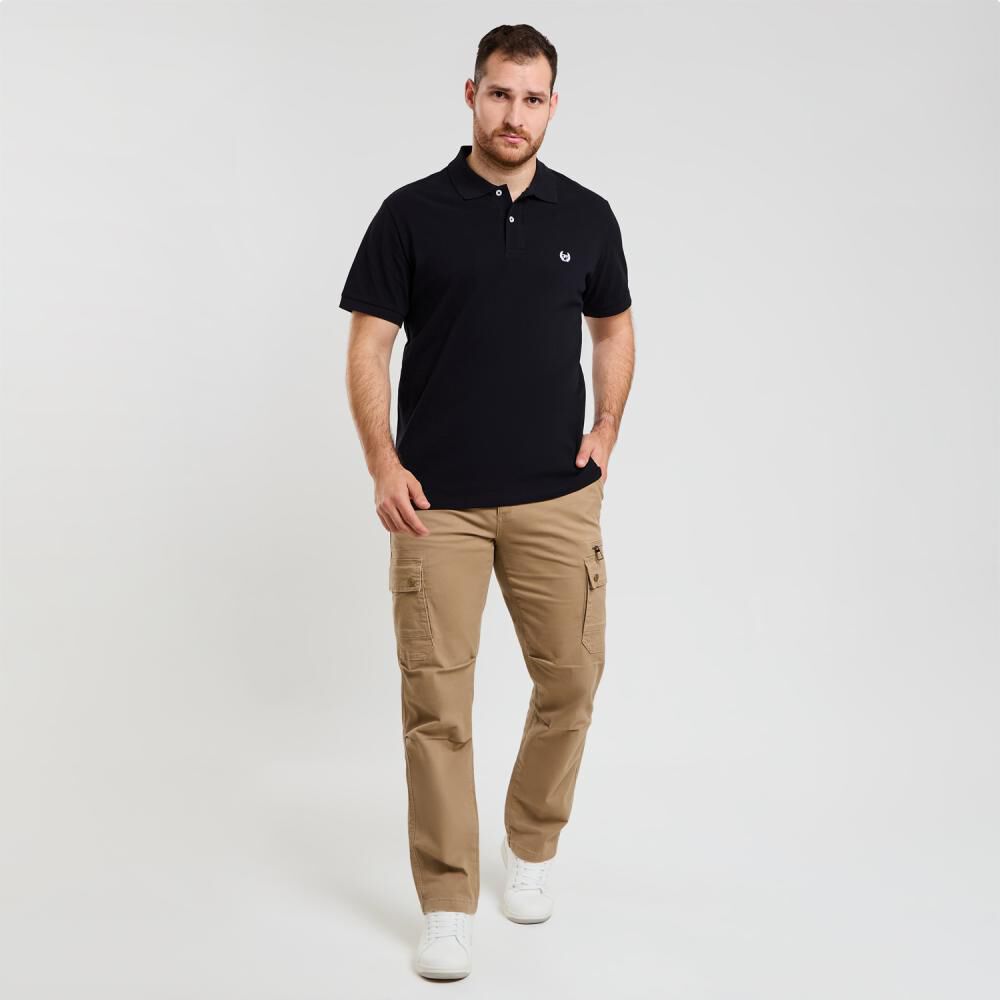 Polera Lisa Regular Manga Corta Cuello Piqu&eacute; Hombre Peroe image number 1.0