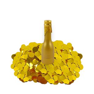 Lanza Confeti Botella Champán Dorado 5x16cm 1 Pieza Fiesta