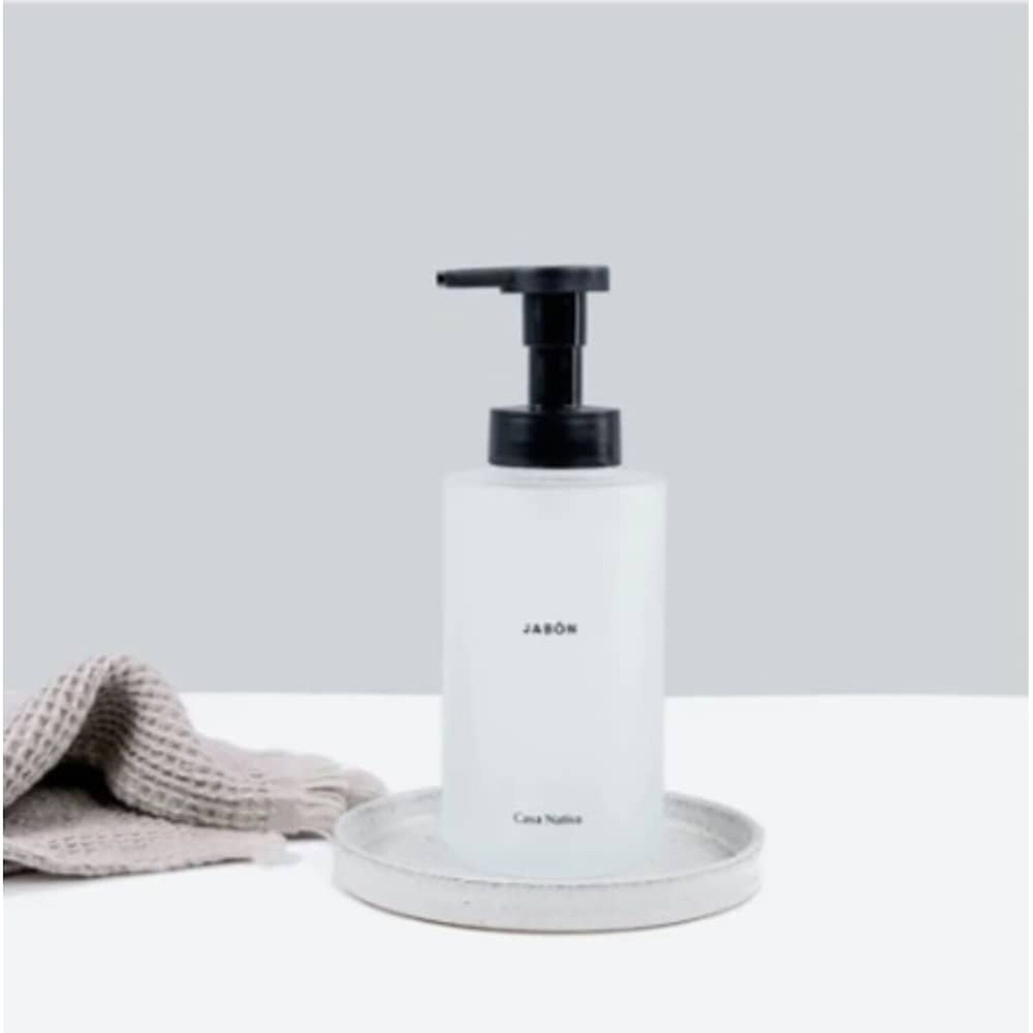 Dispensador De Jabon Vidrio Opaco 350ml image number 1.0