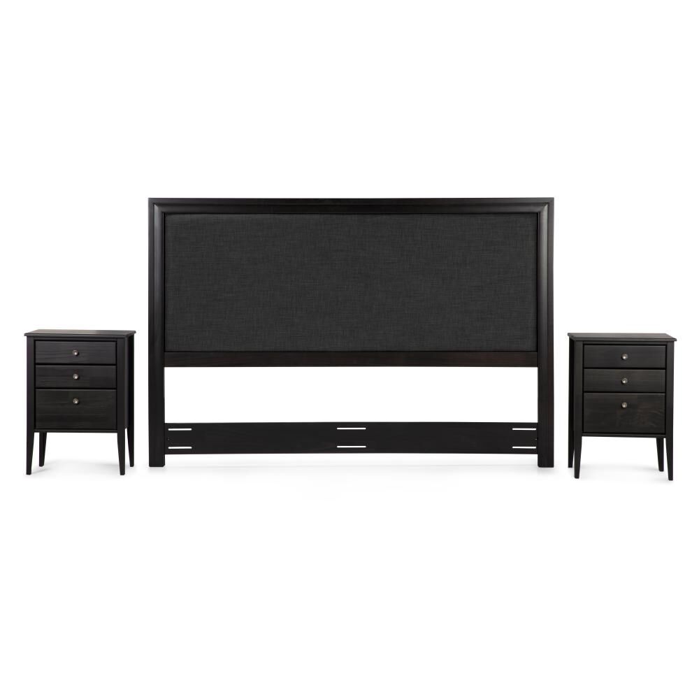 Cama Europea Rosen Tempo / King / Base Dividida + Set De Maderas Nolita Grafito image number 6.0