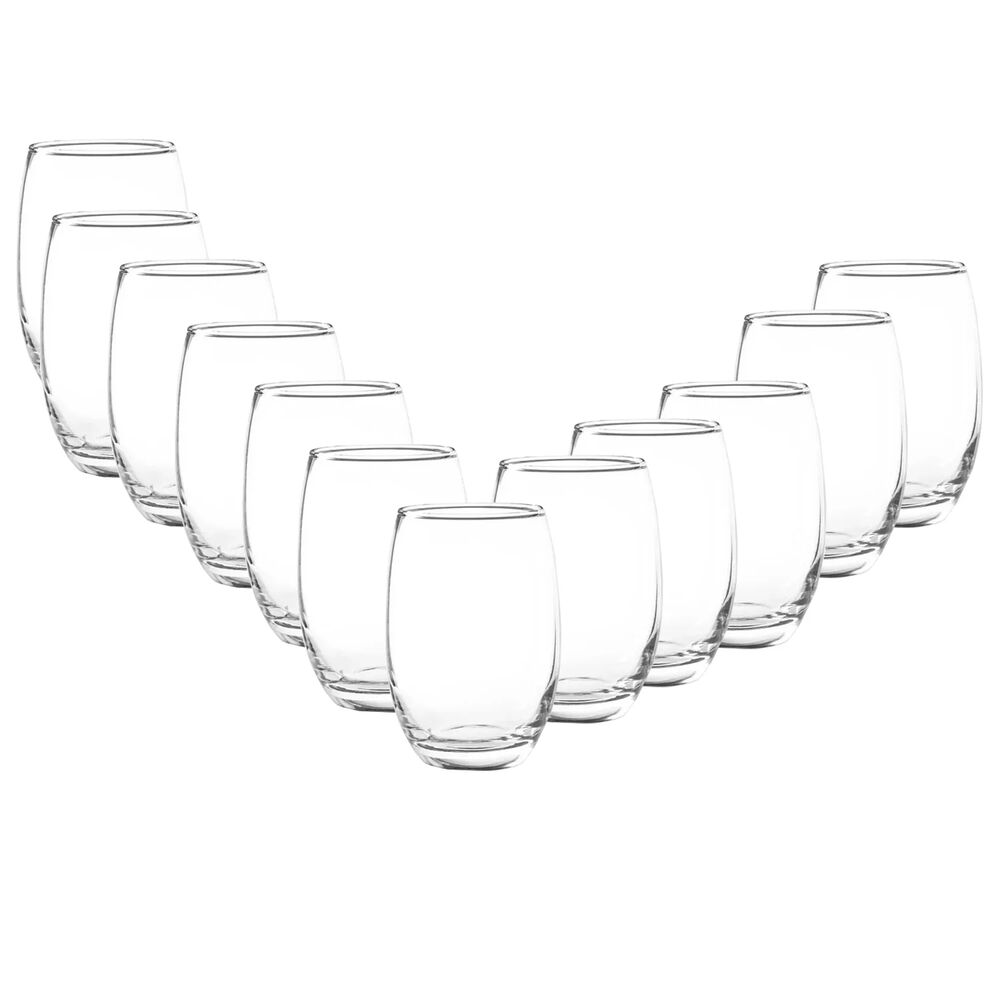 Pack 12 Vasos Altos Vidrio Mikonos Cocina image number 0.0