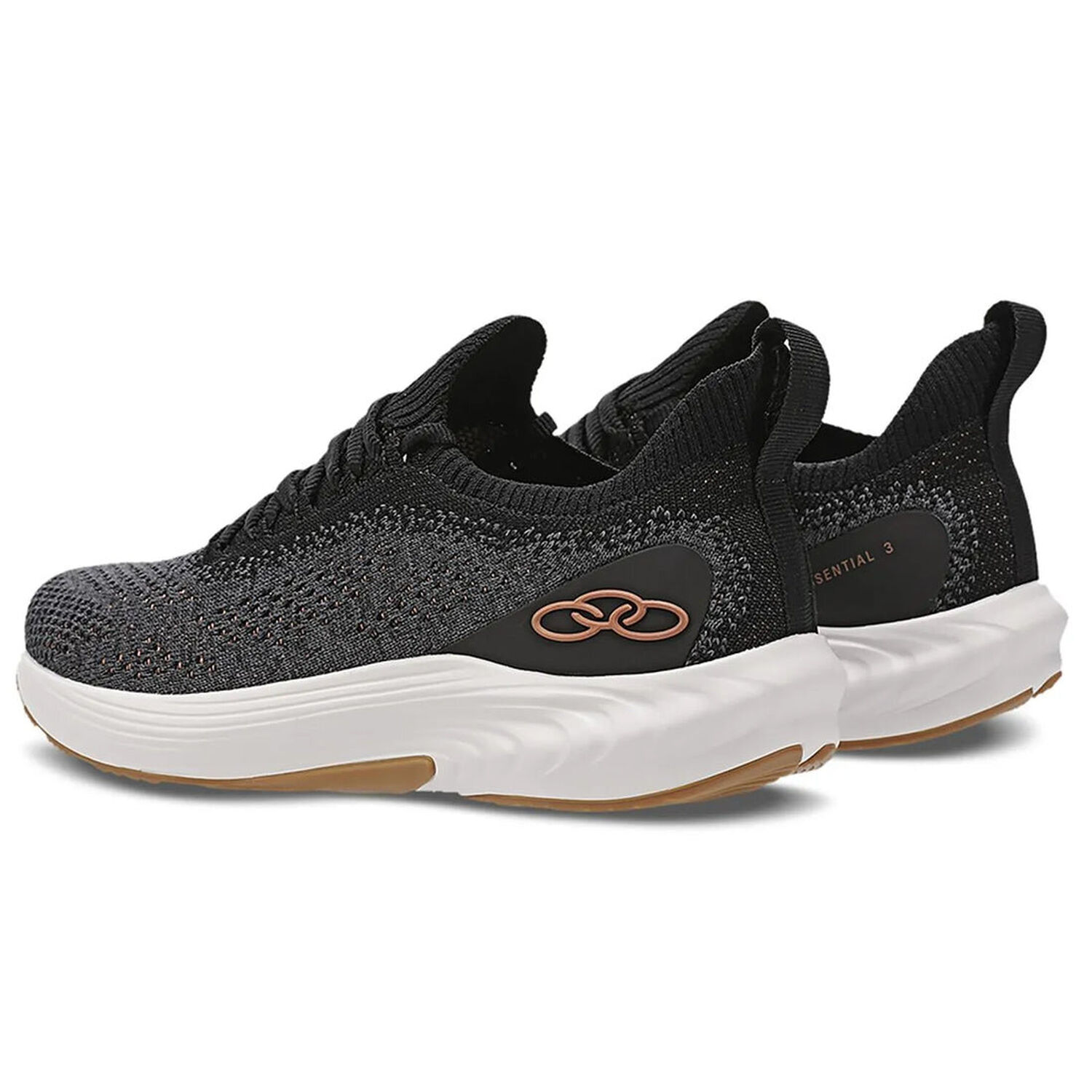 Zapatilla Mujer Essential 3 Gris/negro Olympikus image number 3.0