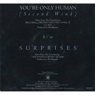 Billy Joel - You're Only Human | 7" Single Vinilo Usado