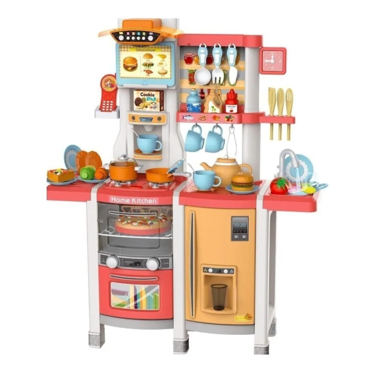 Juguete Set Cocina 65 Piezas Luz Sonido Rosado Infantil 100cm image number 0.0