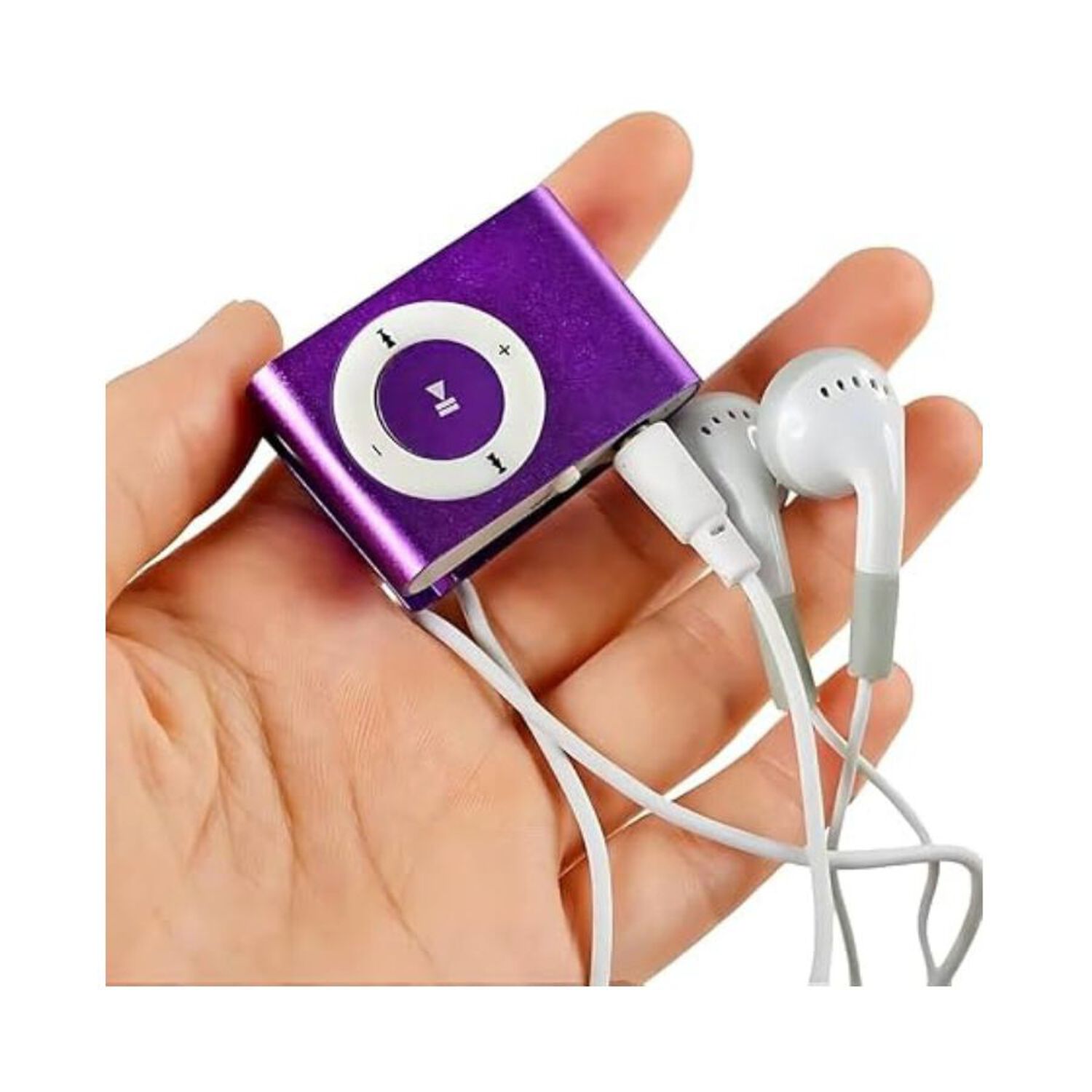 Mini Reproductor Mp3 Clip Estilo Shuffle Sin Pantalla Morado image number 2.0