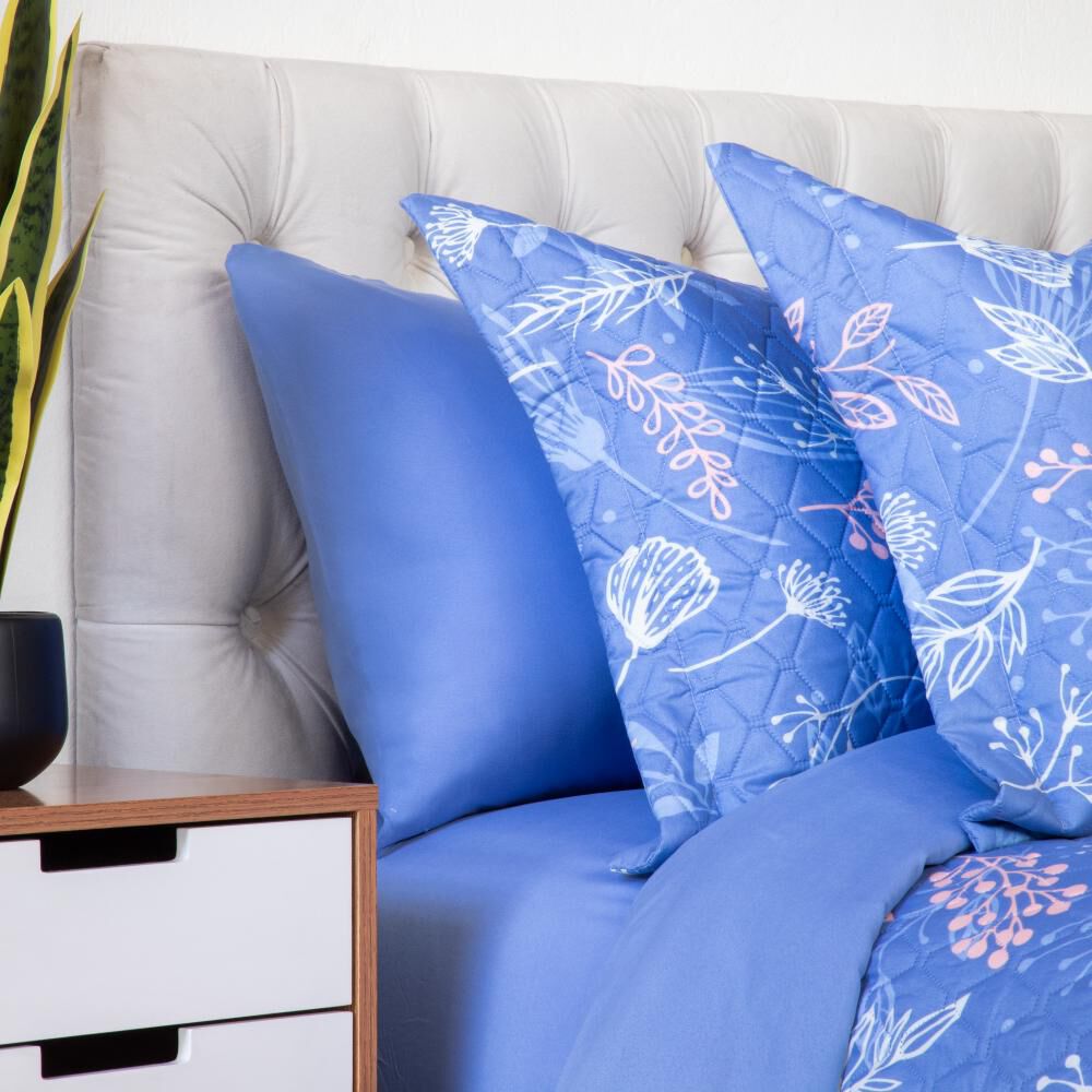 Set Cubrecama + Juego De S&aacute;banas Casaideal Burgos K / King image number 1.0