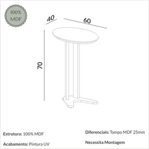 Mesa Lateral Decocasa Tb604
