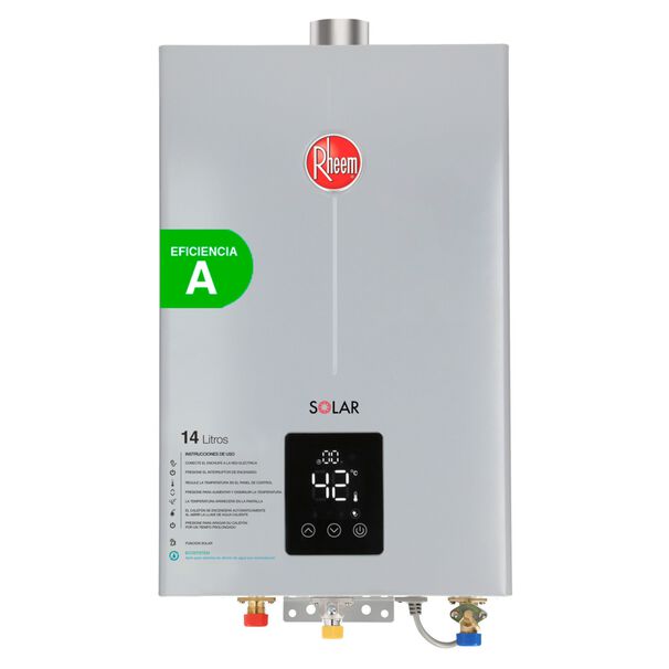 Calefont 14 Litros Gas Natural Tiro Forzado Rheem