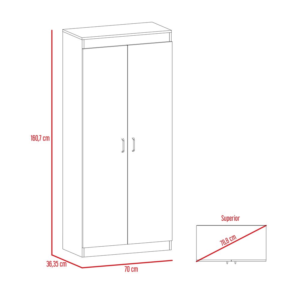 Mueble Alacena 2 Puertas Fm-012c - Caf&eacute; Claro image number 5.0