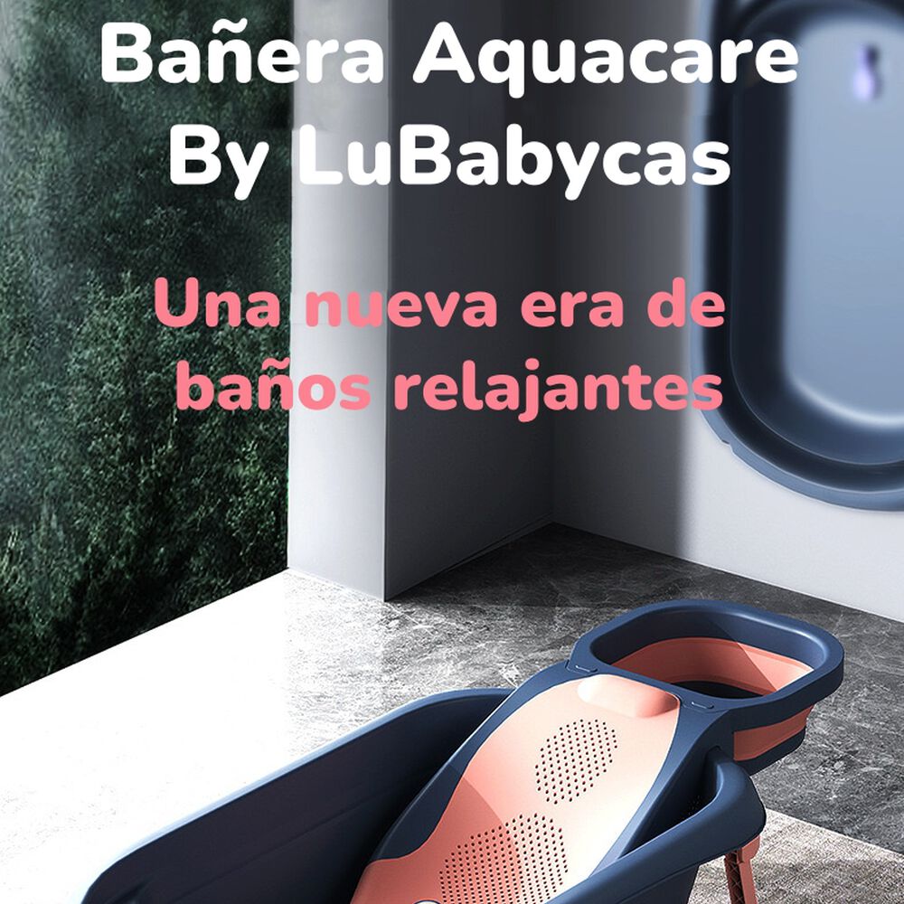 Bañera Premium Con Lavapelo Y Accesorios Lubabycas Rosada image number 2.0