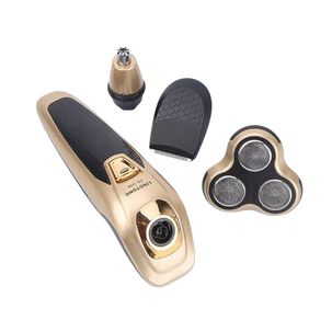 Afeitadora 3 En 1 Compacta Elegante Dorado 17cm Diseño Funcional