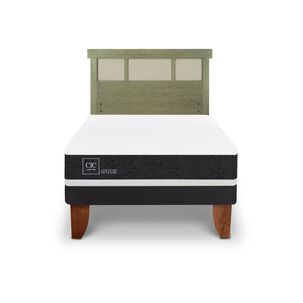 Cama Europea Cic Ortopedic / 1.5 Plazas / Base Normal + Respaldo