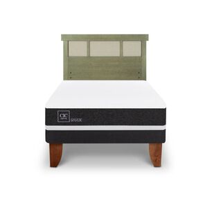 Cama Europea Cic Ortopedic / 1.5 Plazas / Base Normal + Respaldo