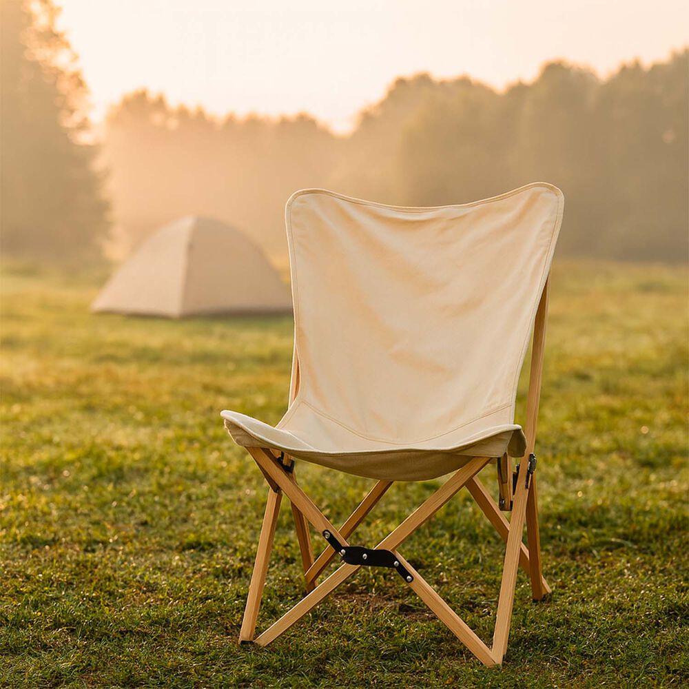 Silla Pleagable Camping Ranco Beige image number 5.0