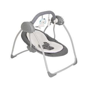 Silla Nido Columpio Electr&oacute;nica Swing Gris