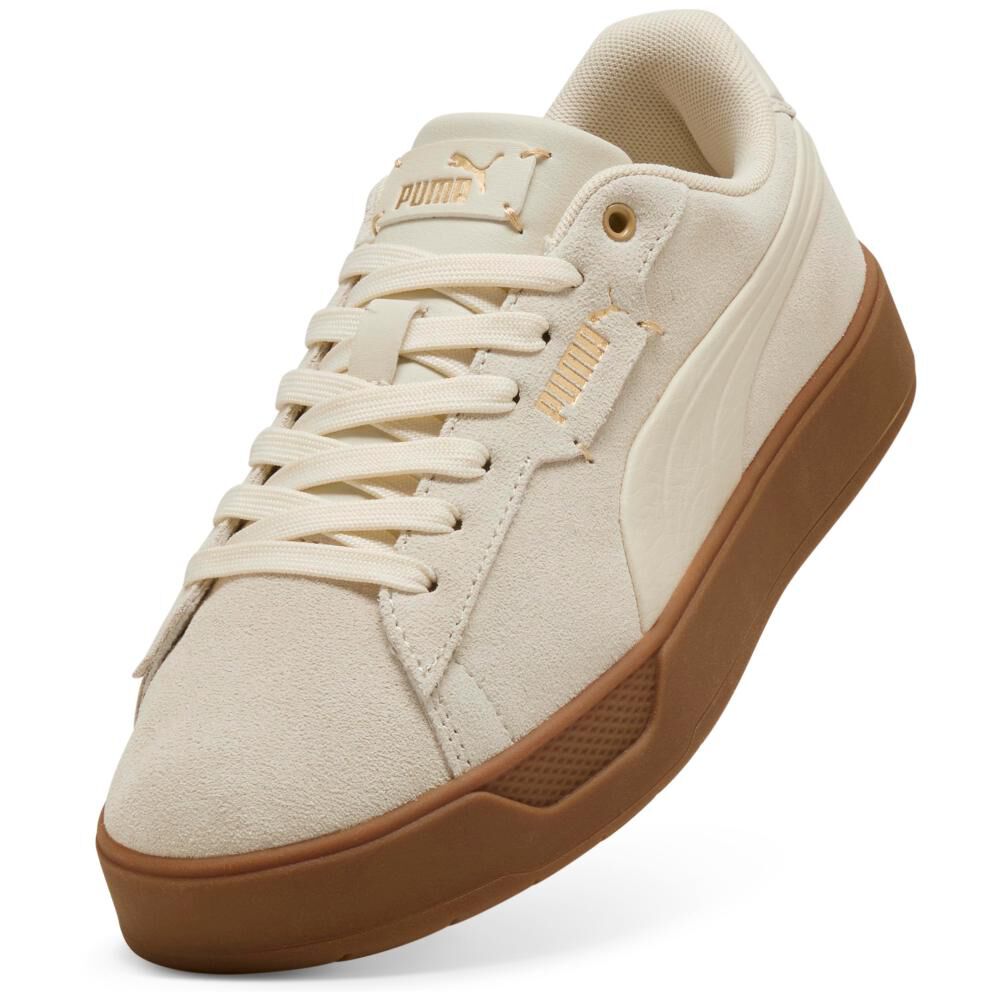 Zapatilla Urbana Mujer Puma Smash Belle Sd Beige image number 4.0