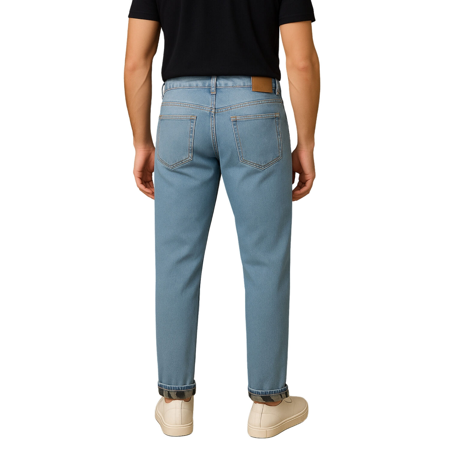 Pantalon Jeans Mom Destroyed Hombre image number 1.0