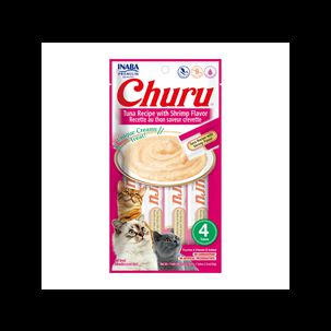 Churu Gato Sabor At&uacute;n Y Camar&oacute;n 4 Unidades