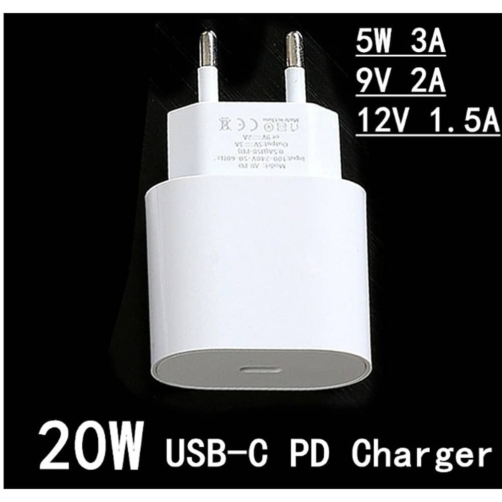 Cargador De Pared Para Celular Tipo C 20w Carga Rapida Para Iphone Android Samsung Sin Cable image number 5.0