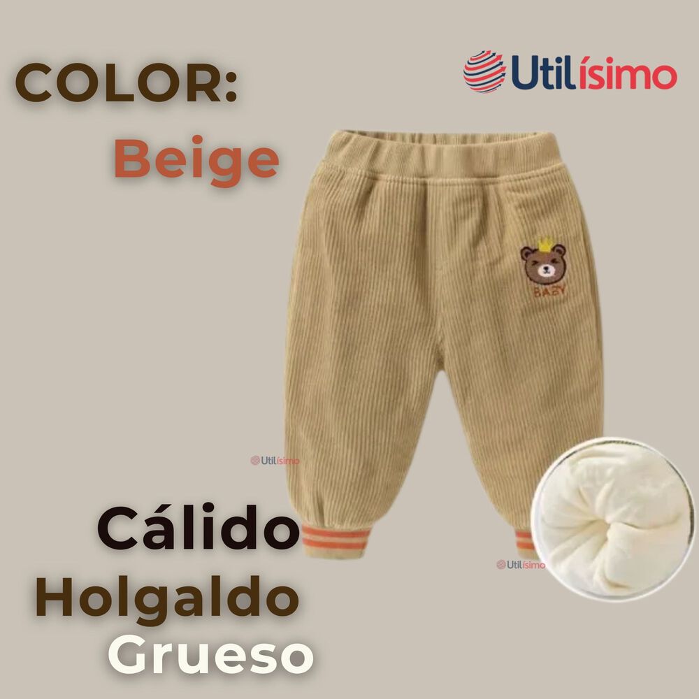 Buzo Cotel&eacute; Forrado En Polar Ni&ntilde;o Pantal&oacute;n Beige image number 2.0