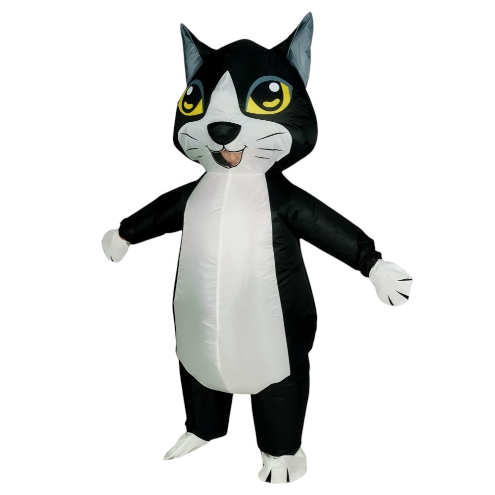 Disfraz Inflable De Gato Adulto Completo Halloween image number 1.0