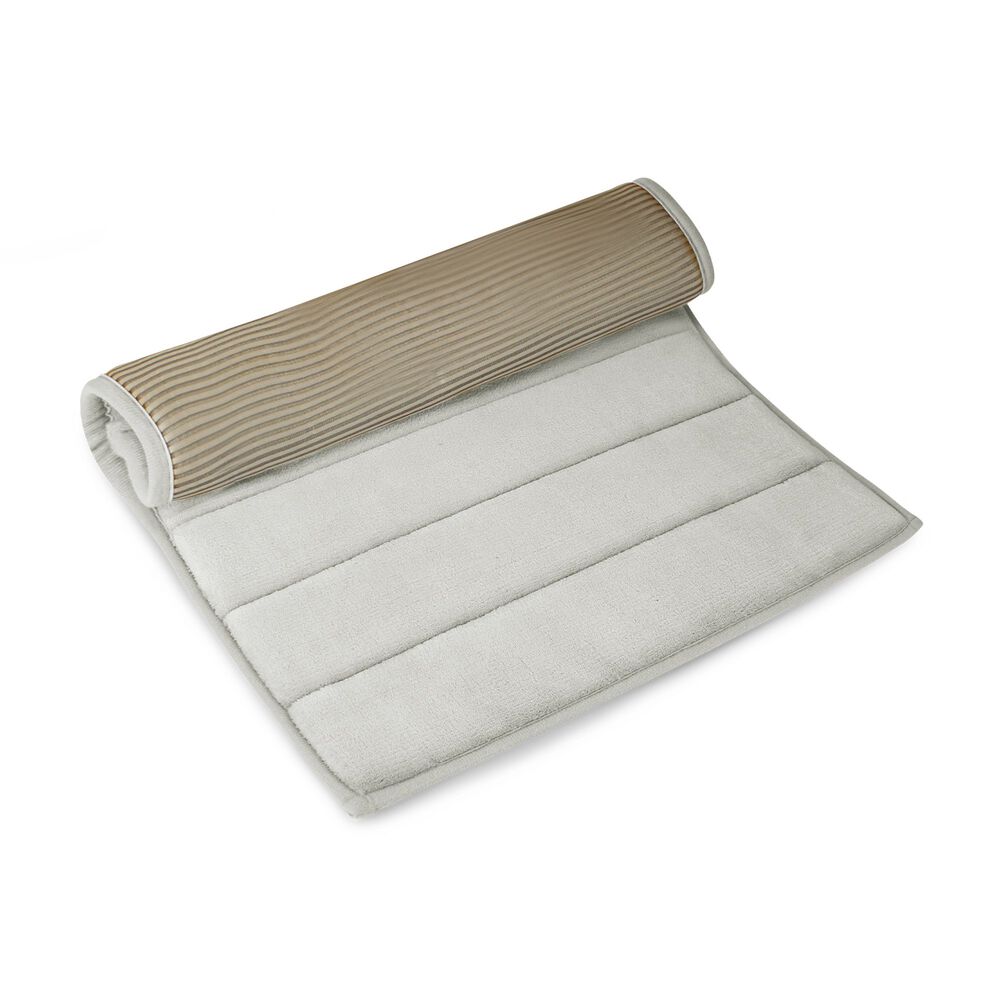 Alfombra De Ba&ntilde;o Nautica Home 50x80cm Coralina Ultra Suave Gris image number 2.0