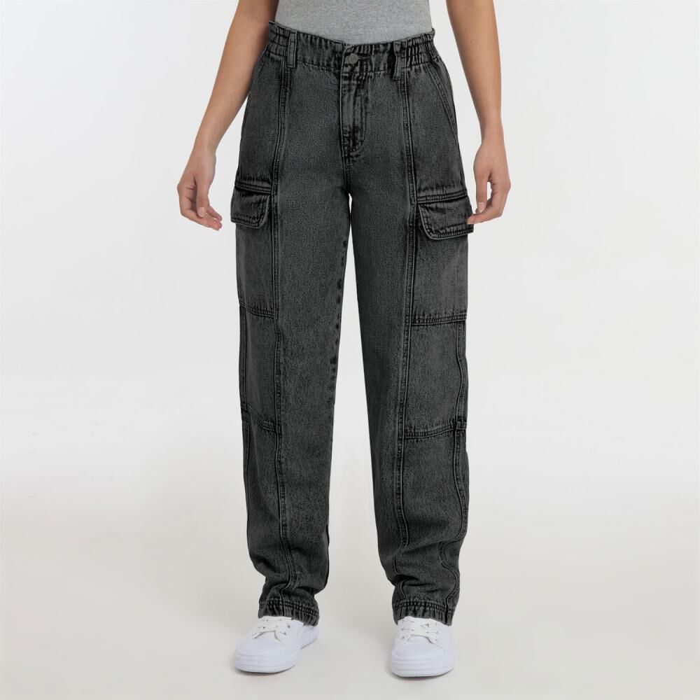 Jeans Tiro Medio Cargo Mujer Freedom image number 0.0