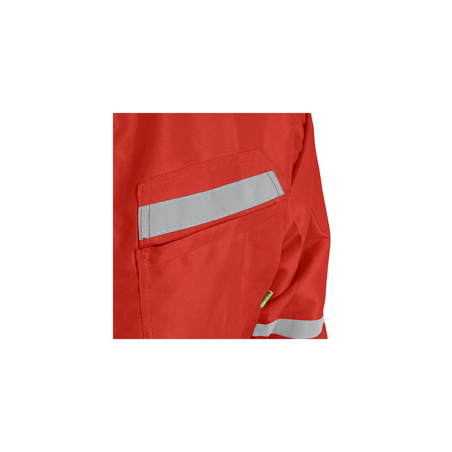 Overol Poplin C/cinta Rojo image number 5.0