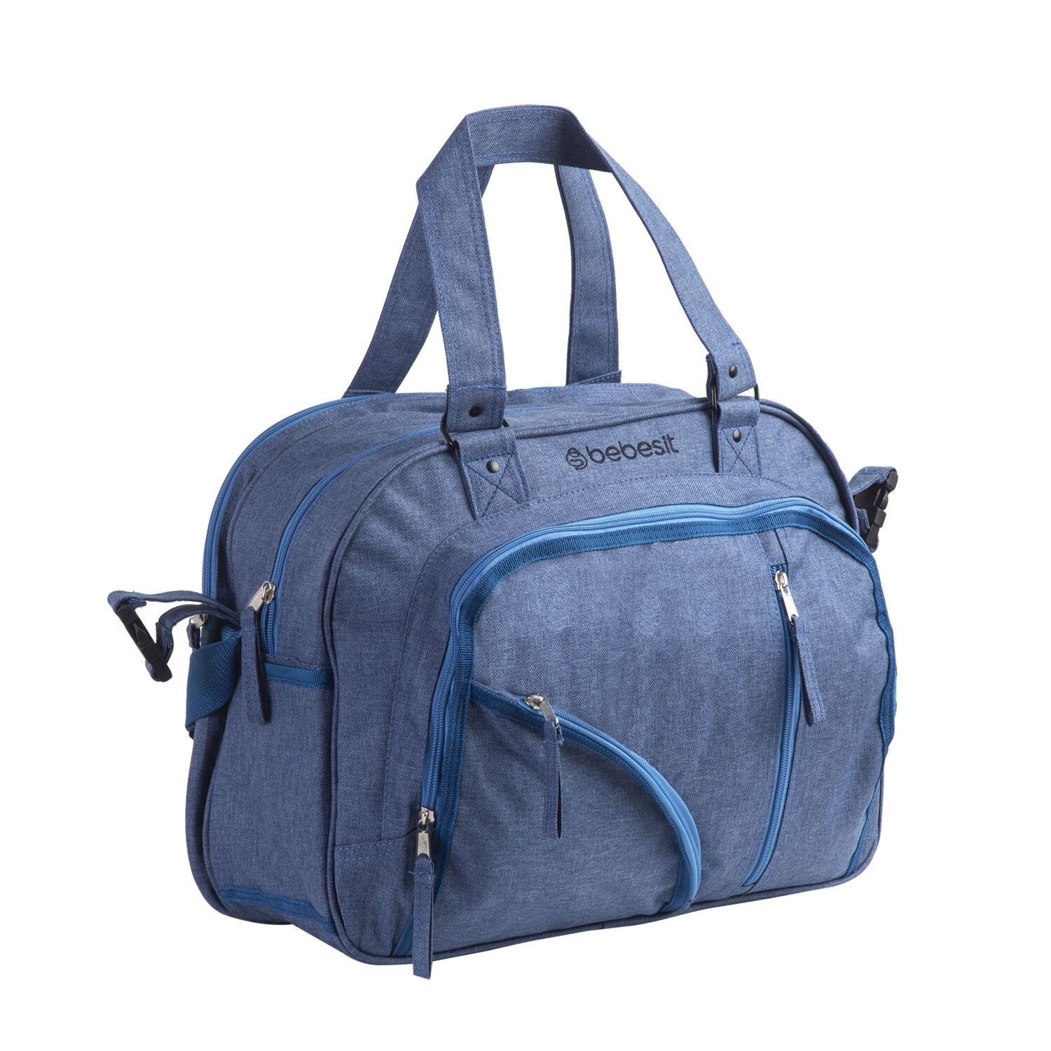 Bolso Maternal Mudador Pa&ntilde;alera Bebesit Melange - Azul image number 0.0