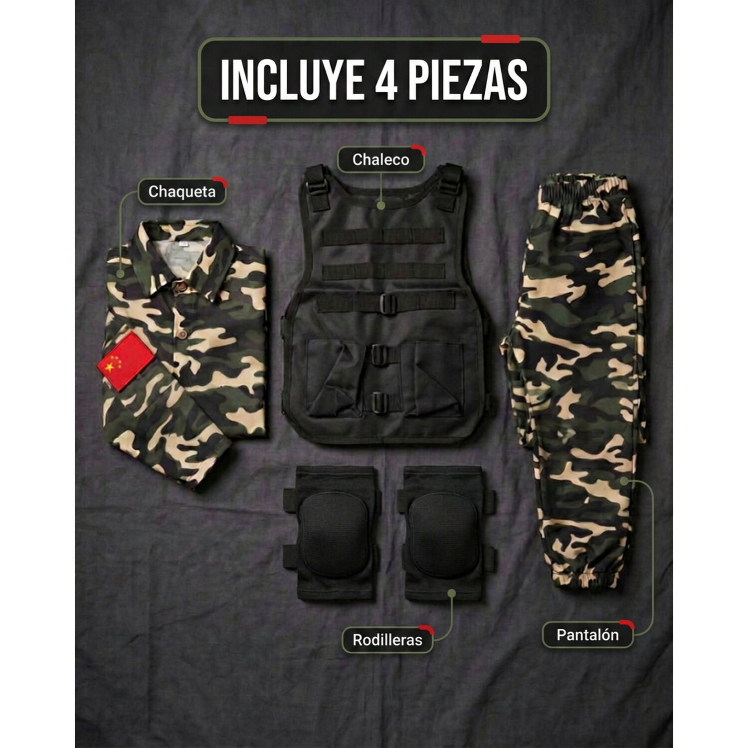Disfraz Infantil Militar Marino Navy Seal Usa image number 6.0