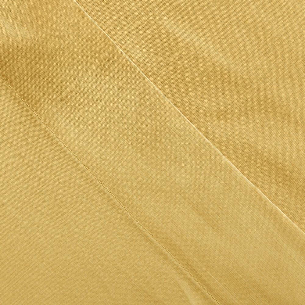 Sabana 144 Hilos Lisas 2 Plazas Mostaza image number 2.0