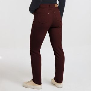 Pantalón Cotelé Tiro Medio Regular Mujer Geeps