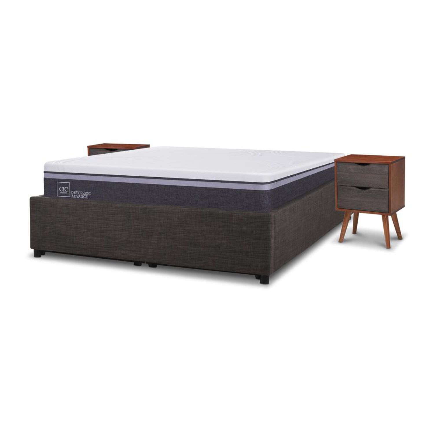 Cama Ba&uacute;l Cic Ortopedic Advance / 2 Plazas / Base Normal + Velador image number 4.0