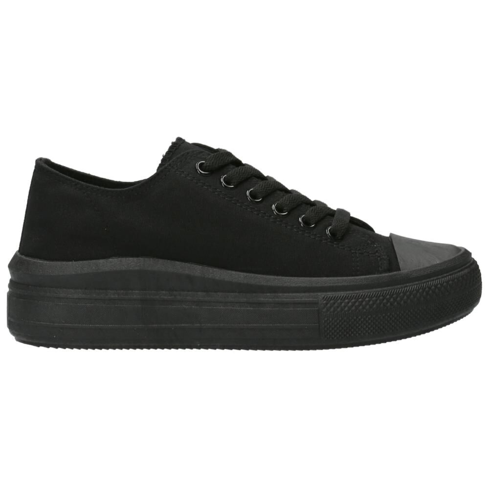 Zapatilla Urbana Mujer Azaleia Lona Negro image number 1.0