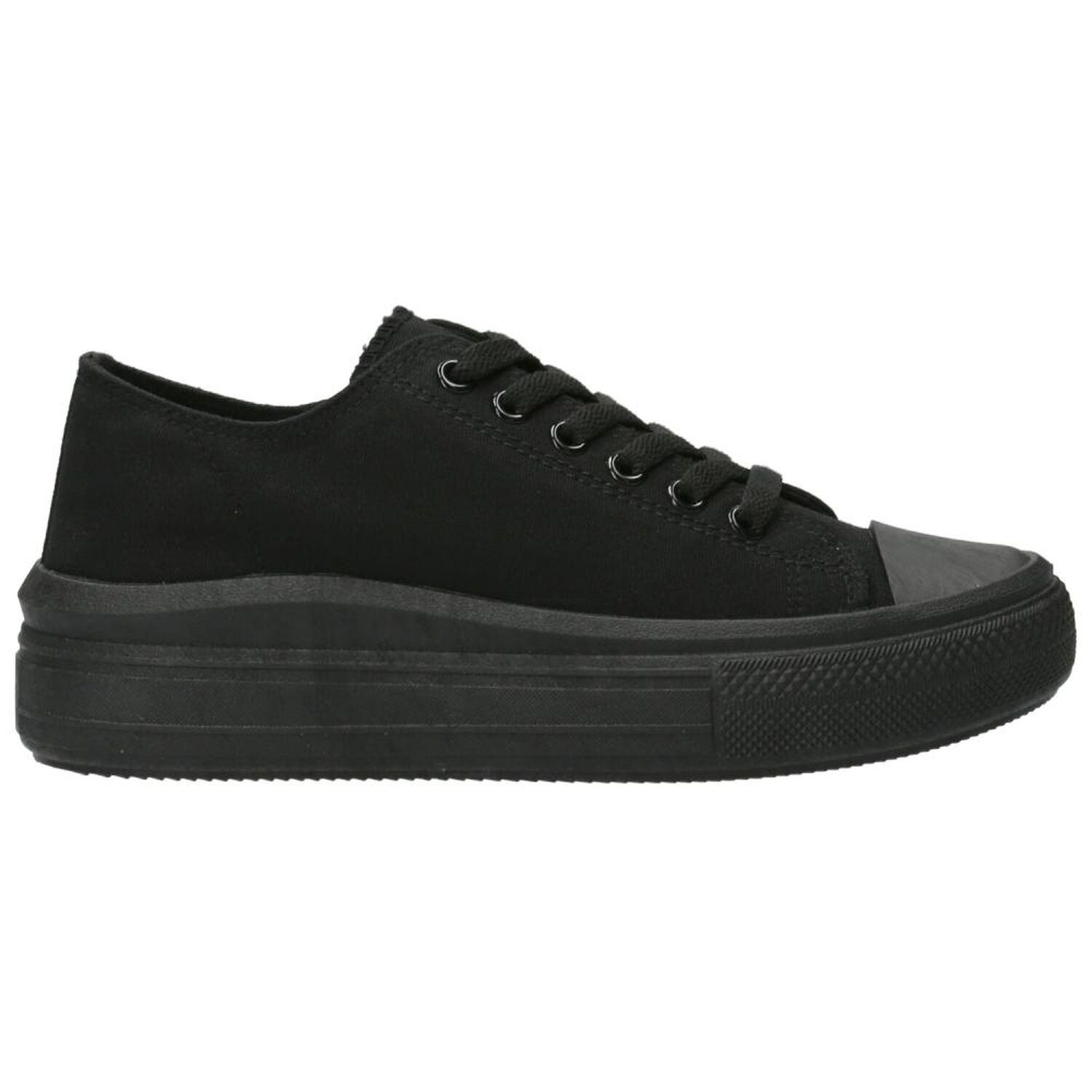 Zapatilla Urbana Mujer Azaleia Lona Negro image number 1.0