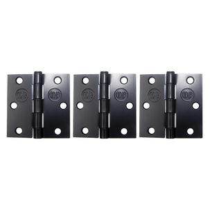 Pack 3 Bisagras Acero Odis 3&rdquo;&times; 3&rdquo;&times;2,0mm - Negro