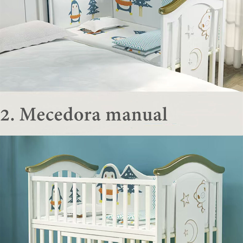 Cuna Colecho Madera Con Mudador Mosquitero Lubabycas Azul image number 6.0