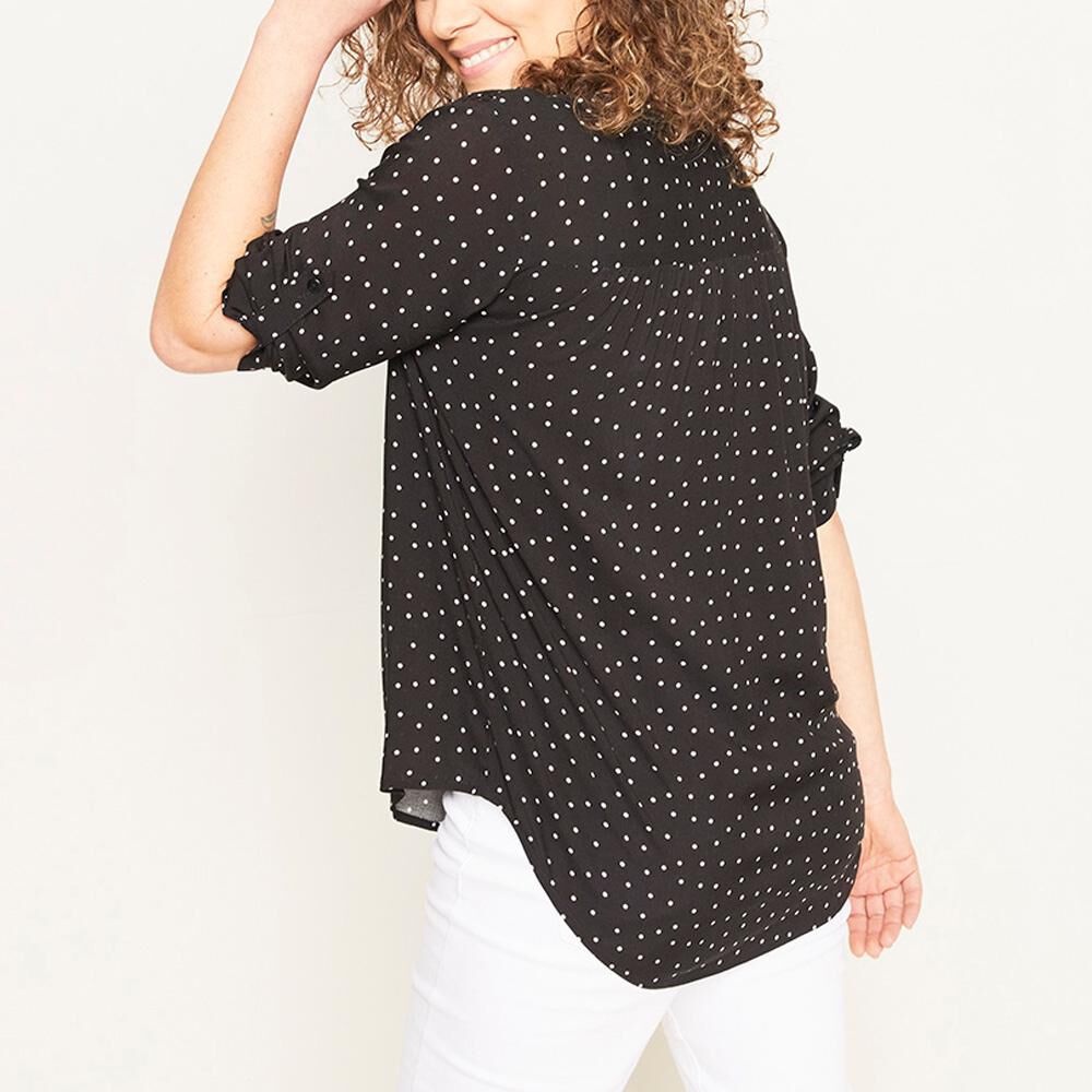 Blusa Manga 3/4 Cuello Mao Mujer Geeps image number 2.0