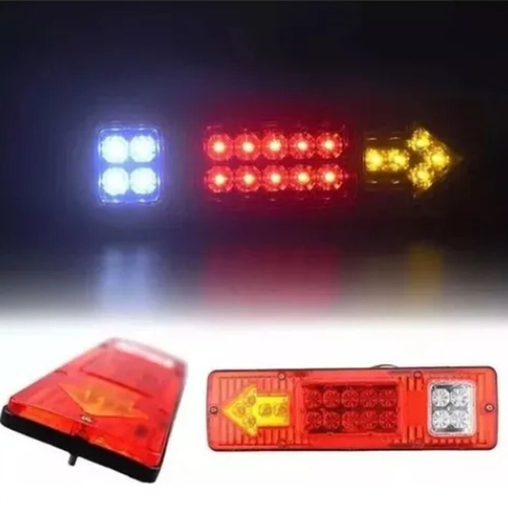 Kit 2 Focos Luz Led Trasera 24v Para Autos Camion Universal image number 2.0