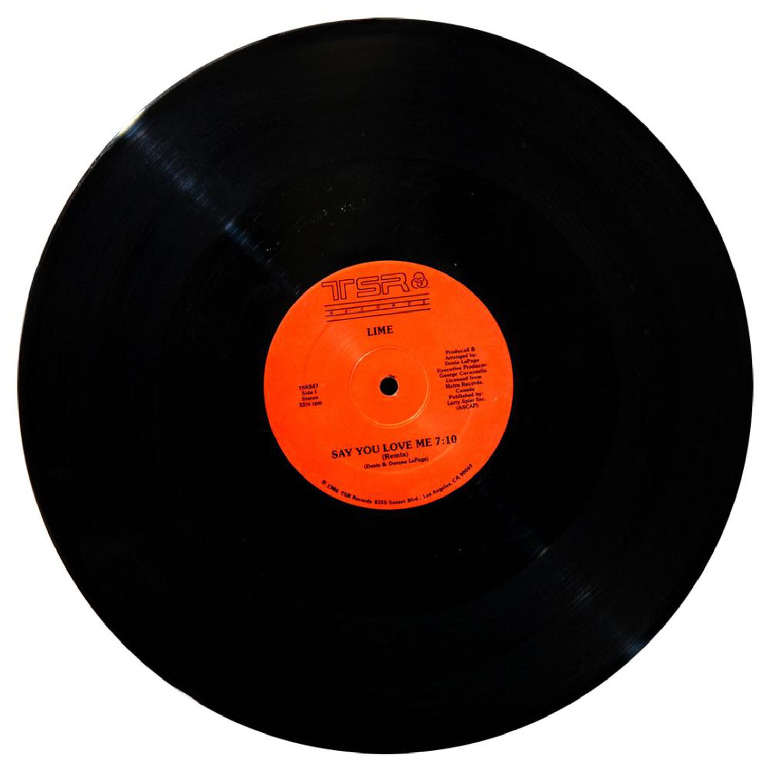 Lime - Say You Love Me | 12" Maxi Single Usado image number 2.0