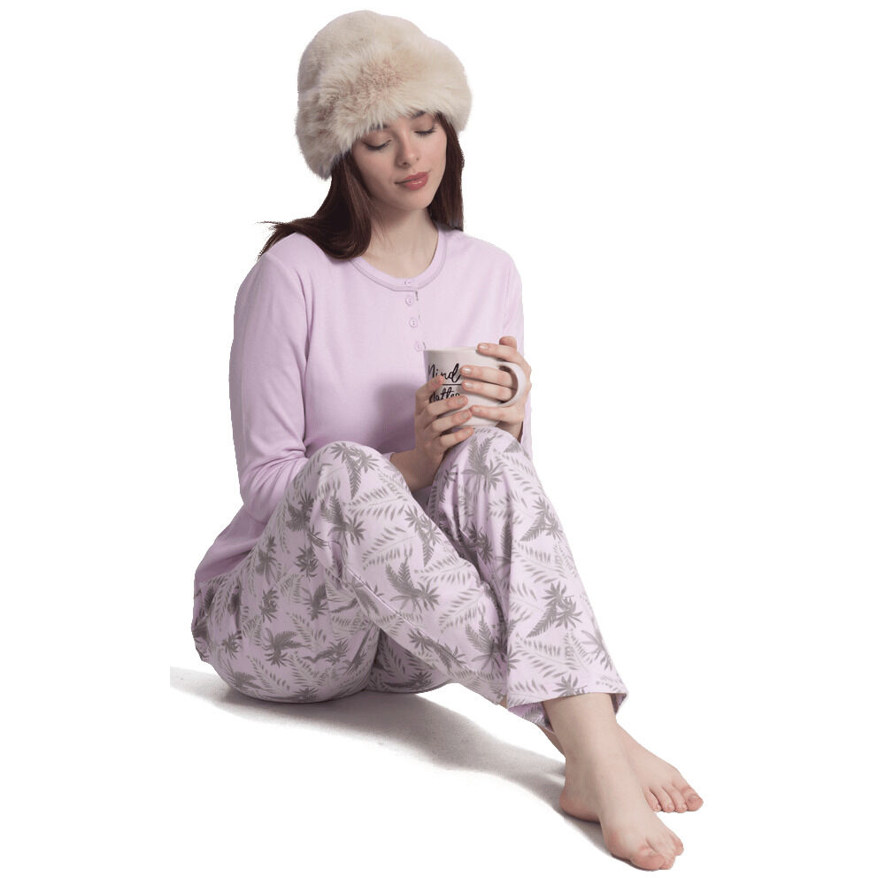 Art. 553 Pijama Algodón Con Estampado De Selva image number 1.0