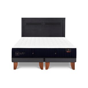 Cama Europea Cic Linea Premium / 2 Plazas / Base Dividida + Respaldo