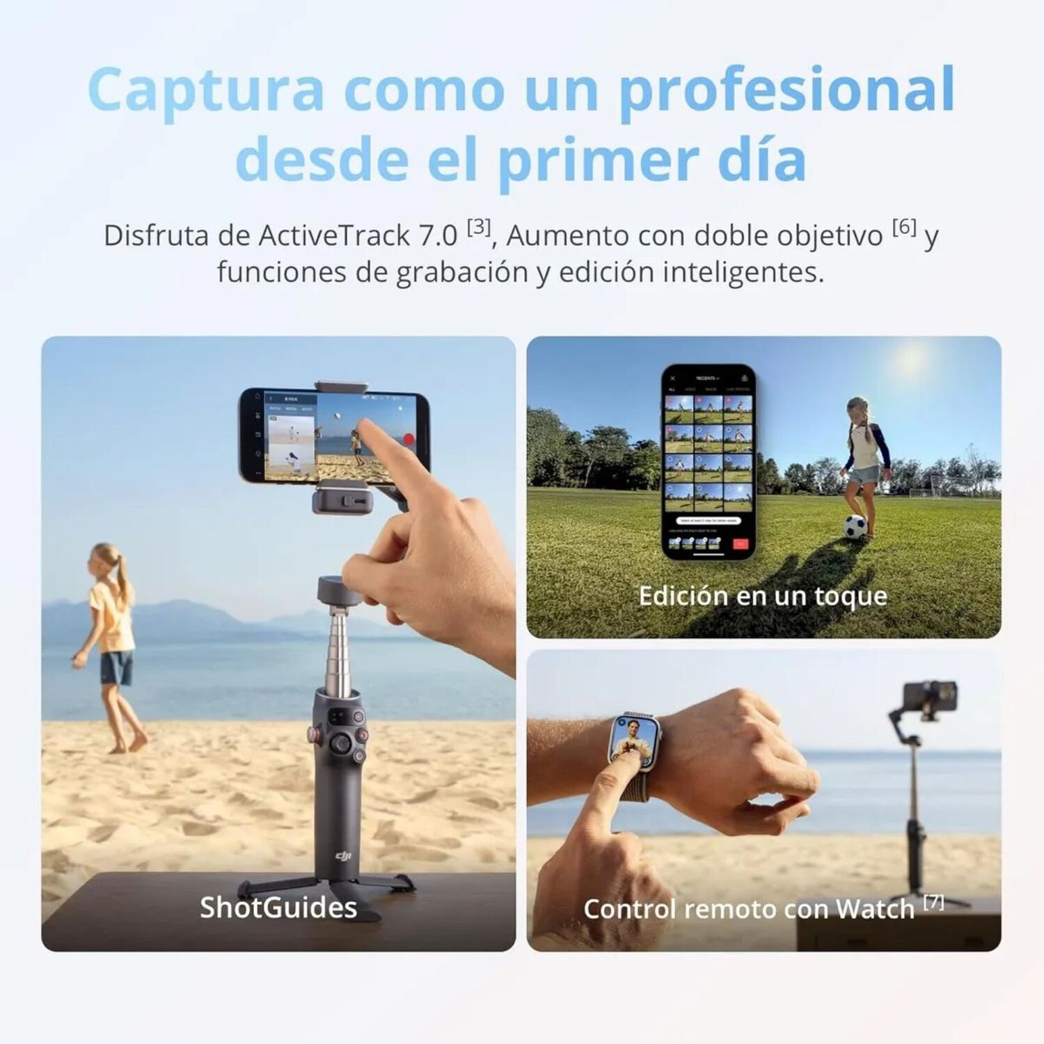 Dji Osmo Mobile 8 Gimbal Estabilizador 360 Modulo Ia image number 7.0