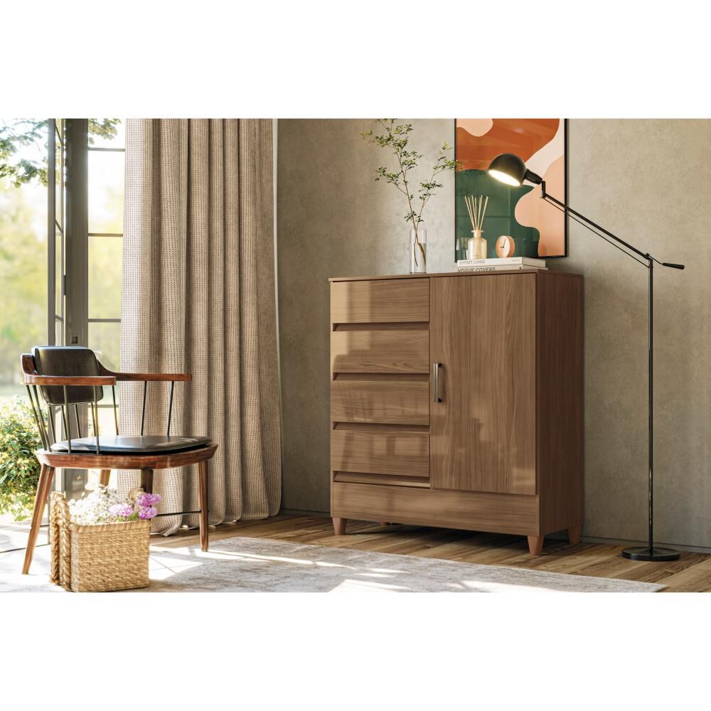 C&oacute;moda Altavision Fit Jequi / 1 Puerta / 4 Cajones image number 2.0