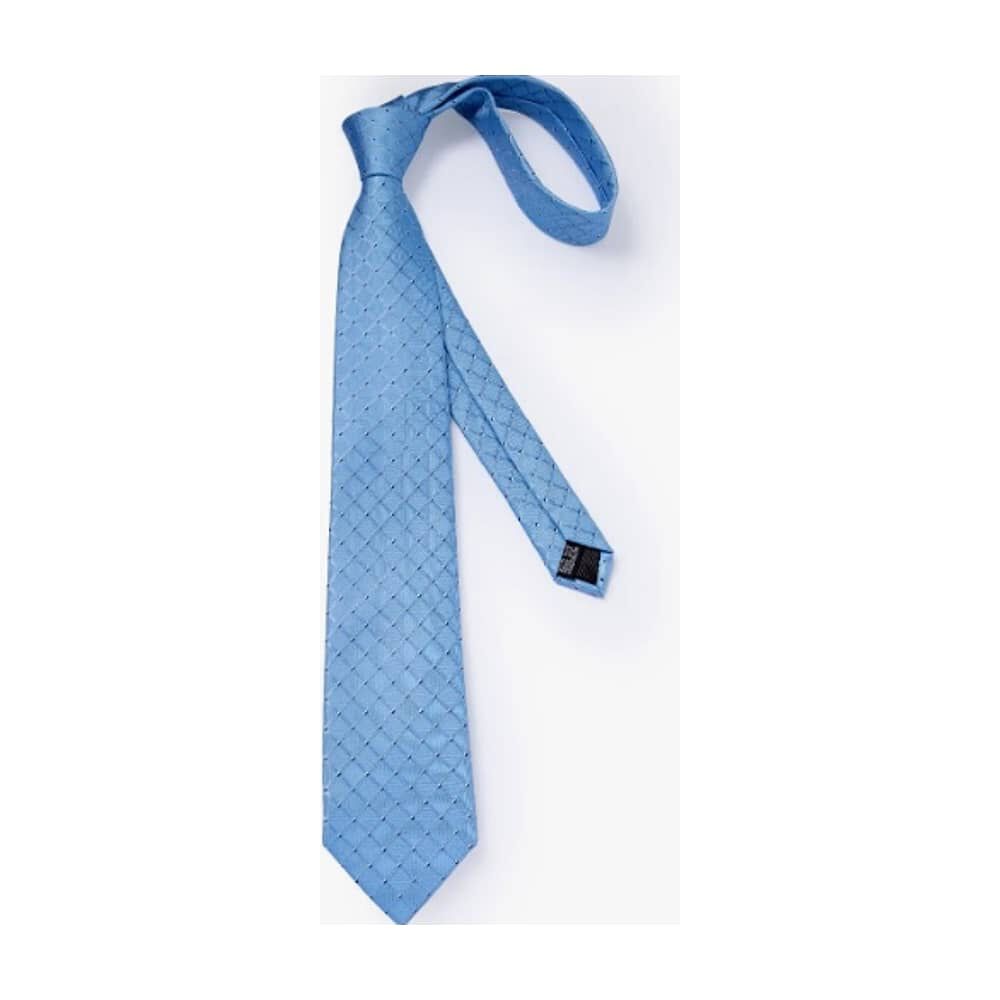 Corbatas Seda Hombres, Pa&ntilde;o Y Colleras Blanco image number 2.0